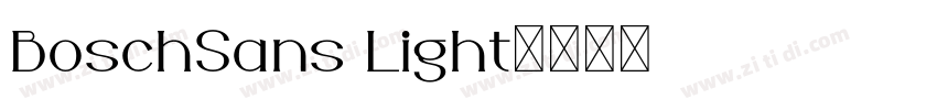 BoschSans Light字体转换